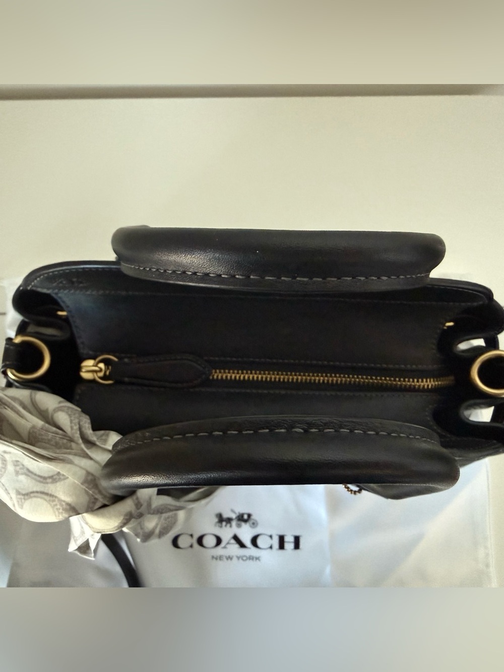 Coach Empire 28 black w/Coach Skinny Scarf - Picture 6 of 16